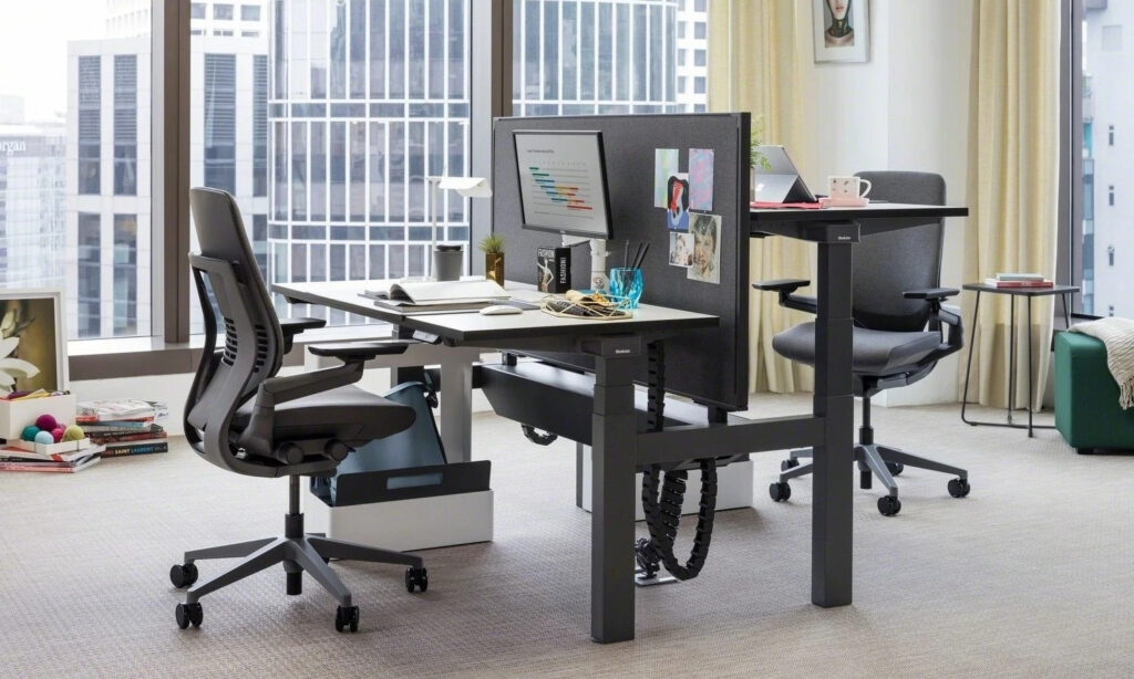 Ergonomic Steelcase Gesture Chair in modern office.