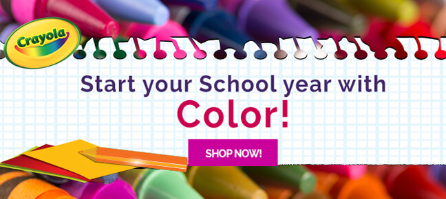 Click here to shop Crayola supplies