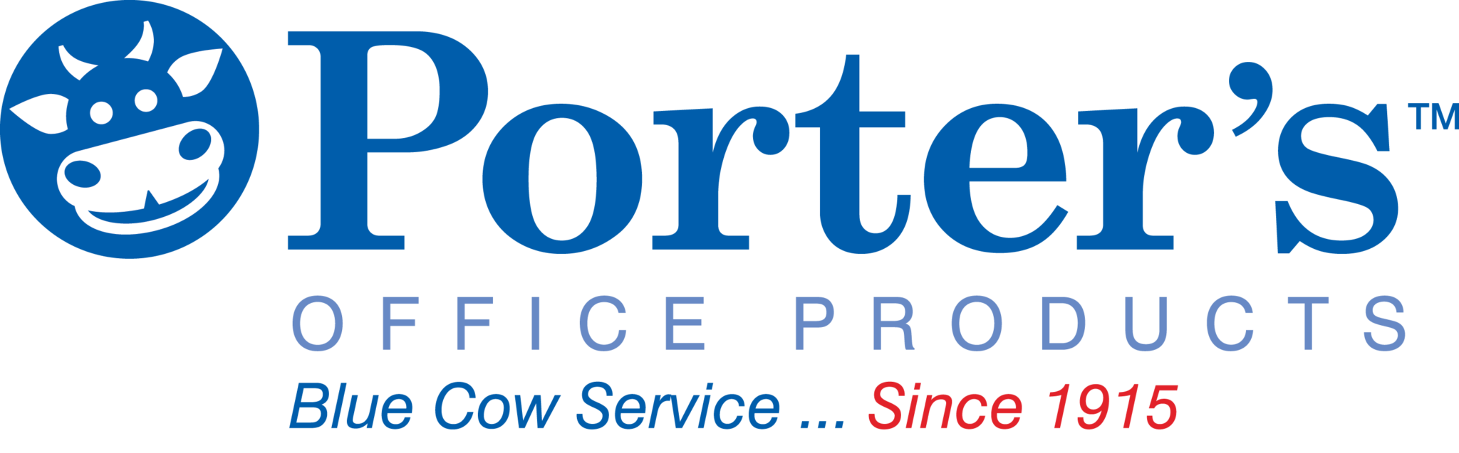 Blue Cow Rebranding Journey Porter's Office Products