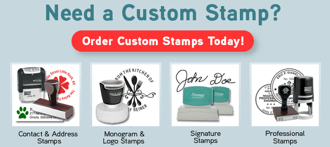 Click here to shop for custom stamps.
